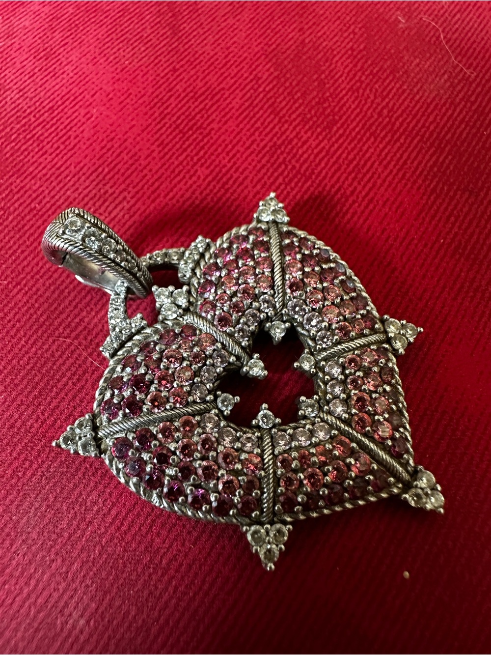 Judith ripka heart pendant